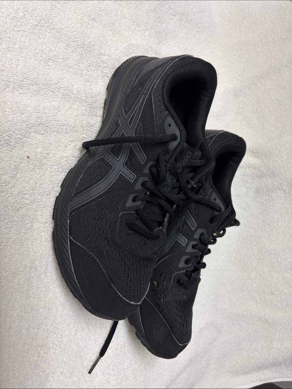 ASICS GEL-Contend 8 Men’s Black Running Walking Shoes Size